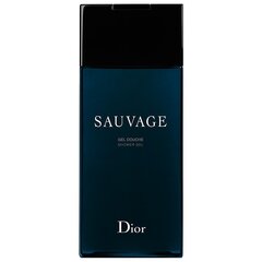 Suihkugeeli Christian Dior Sauvage miehille 200 ml hinta ja tiedot | Miesten ihonhoito | hobbyhall.fi