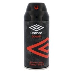 Miesten deodoranttisuihke Umbro Power, 150 ml hinta ja tiedot | Umbro Hajuvedet ja kosmetiikka | hobbyhall.fi