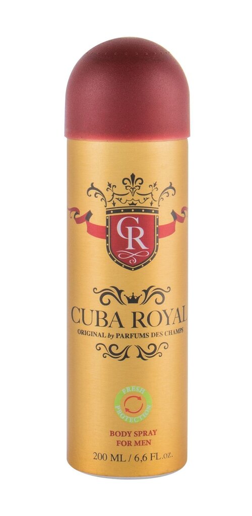 Cuba Royal deodorantti miehelle 200 ml hinta ja tiedot | Miesten ihonhoito | hobbyhall.fi