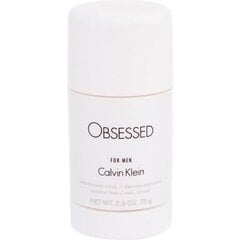 Calvin Klein Obsessed For Men deodorantti miehelle 75 ml hinta ja tiedot | Miesten ihonhoito | hobbyhall.fi