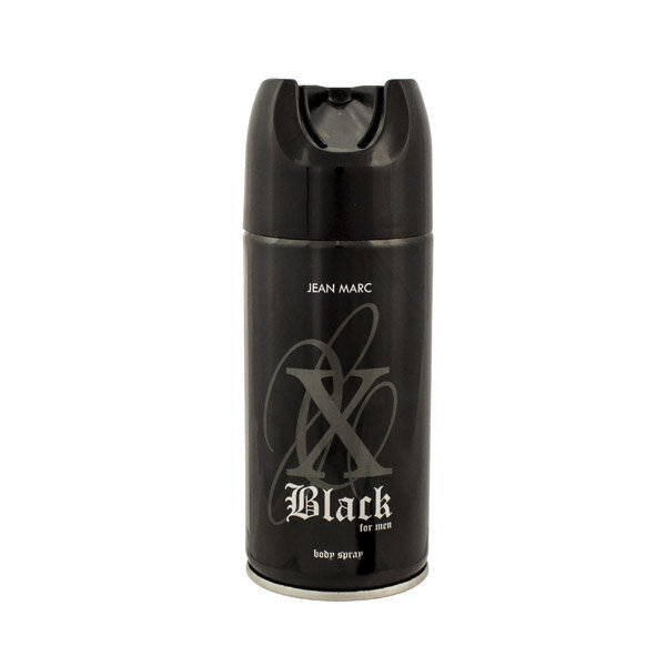 Jean Marc X-Black deodoranttispray miehelle, 150 ml hinta ja tiedot | Miesten ihonhoito | hobbyhall.fi