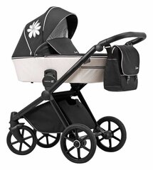 Lonex Emotion Flower XT01 3-in-1 -yhdistelmävaunut, Black hinta ja tiedot | Vaunut ja rattaat | hobbyhall.fi