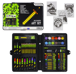 Pixel Game School -maalaus- ja taidetarvikesetti, 68 kpl hinta ja tiedot | Starpak Lapset | hobbyhall.fi