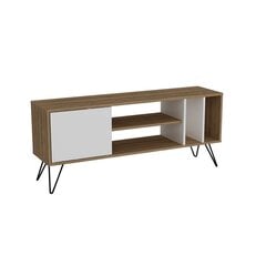 Tv-pöytä Kalune Design Mistico 140 cm, ruskea/valkoinen hinta ja tiedot | TV-tasot | hobbyhall.fi