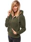 Naisten hupullinen huppari khaki Look hinta ja tiedot | Naisten hupparit, collegepaidat ja villapaidat | hobbyhall.fi