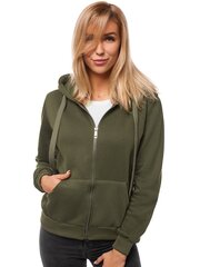 Naisten hupullinen huppari khaki Look hinta ja tiedot | Naisten hupparit, collegepaidat ja villapaidat | hobbyhall.fi