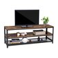 TV-taso 140x40x51,5 cm, ruskea/musta hinta ja tiedot | TV-tasot | hobbyhall.fi