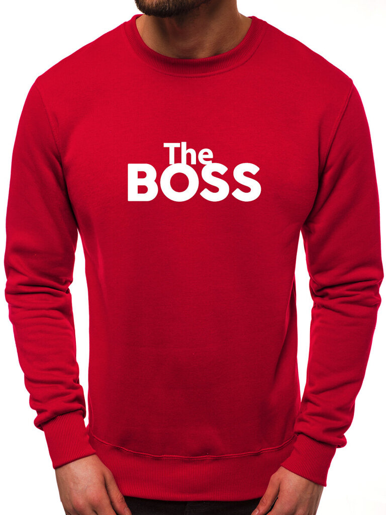 The boss pusero viininpunainen hinta ja tiedot | Miesten puserot ja hupparit | hobbyhall.fi