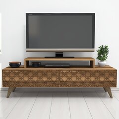 Kalune Design 845 TV-taso, 140 cm, ruskea hinta ja tiedot | TV-tasot | hobbyhall.fi