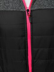 Naisten musta takki vaaleanpunaisella yksityiskohdalla Nora hinta ja tiedot | Naisten ulkoilutakit | hobbyhall.fi