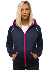Naisten tummansininen takki vaaleanpunaisella yksityiskohdalla Lepi hinta ja tiedot | Naisten ulkoilutakit | hobbyhall.fi