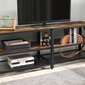 TV-pöytä Songmics, ruskea/musta hinta ja tiedot | TV-tasot | hobbyhall.fi