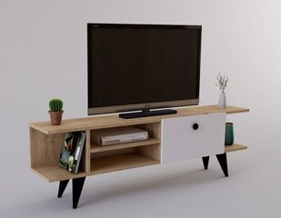Kalune Design Idil tv-pöytä, valkoinen/ruskea hinta ja tiedot | TV-tasot | hobbyhall.fi