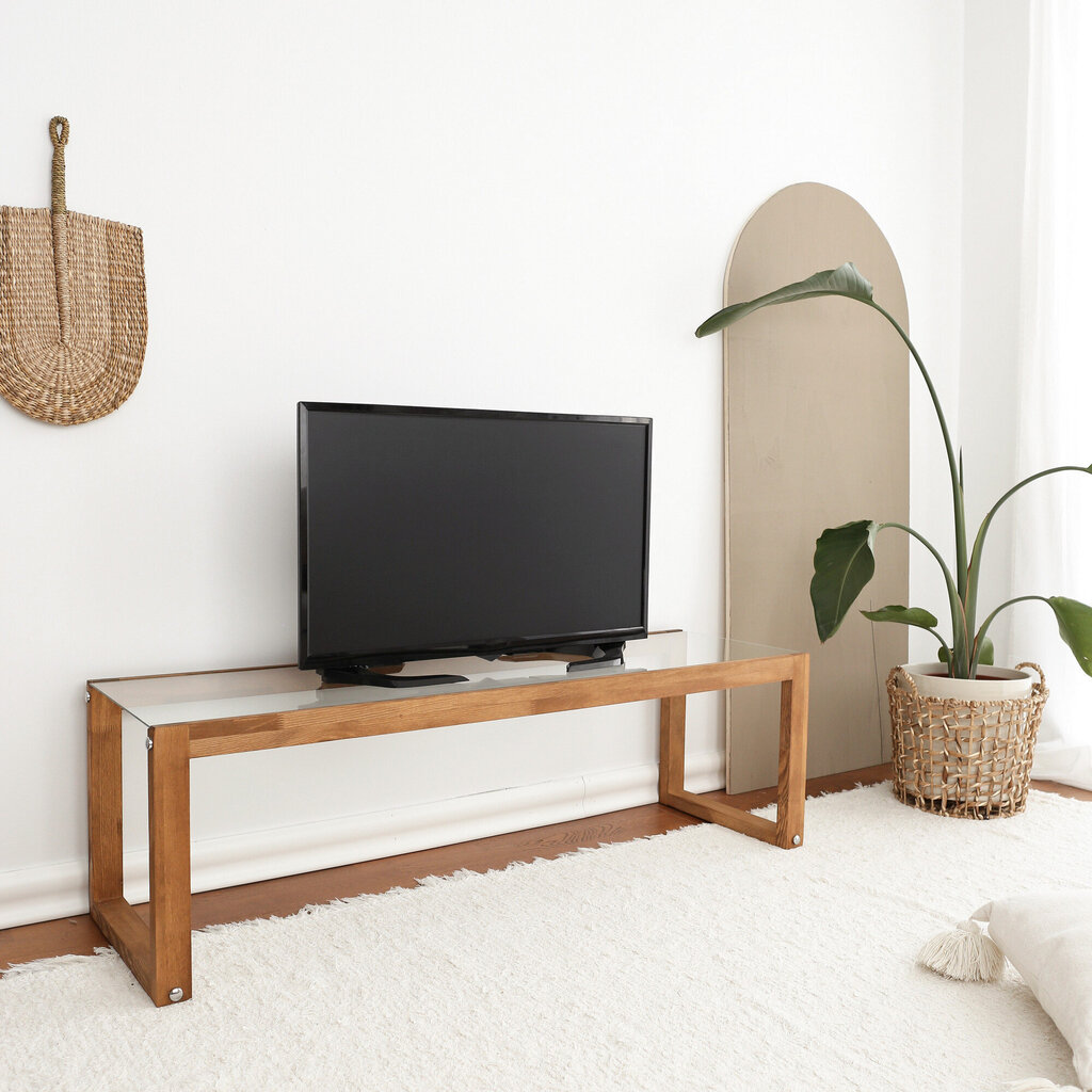 Kalune Design Via,TV-pöytä tummanruskea hinta ja tiedot | TV-tasot | hobbyhall.fi