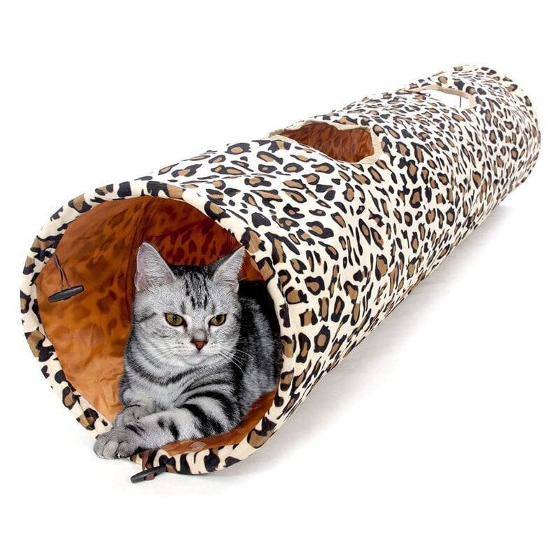 Lelu kissoille Leopard Tunnel hinta ja tiedot | Kissan lelut | hobbyhall.fi