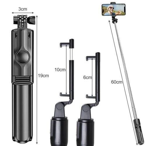 Selfie-tikku kaukosäätimellä Bluetooth 3 in 1 (Selfie Stick) hinta ja tiedot | Selfie-tikut ja -telineet | hobbyhall.fi