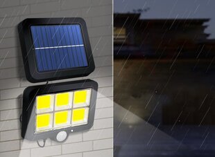 LED-aurinkoulkovalo aurinkoparistolla, liiketunnistimella ja kaukosäätimellä hinta ja tiedot | Puutarha- ja ulkovalot | hobbyhall.fi