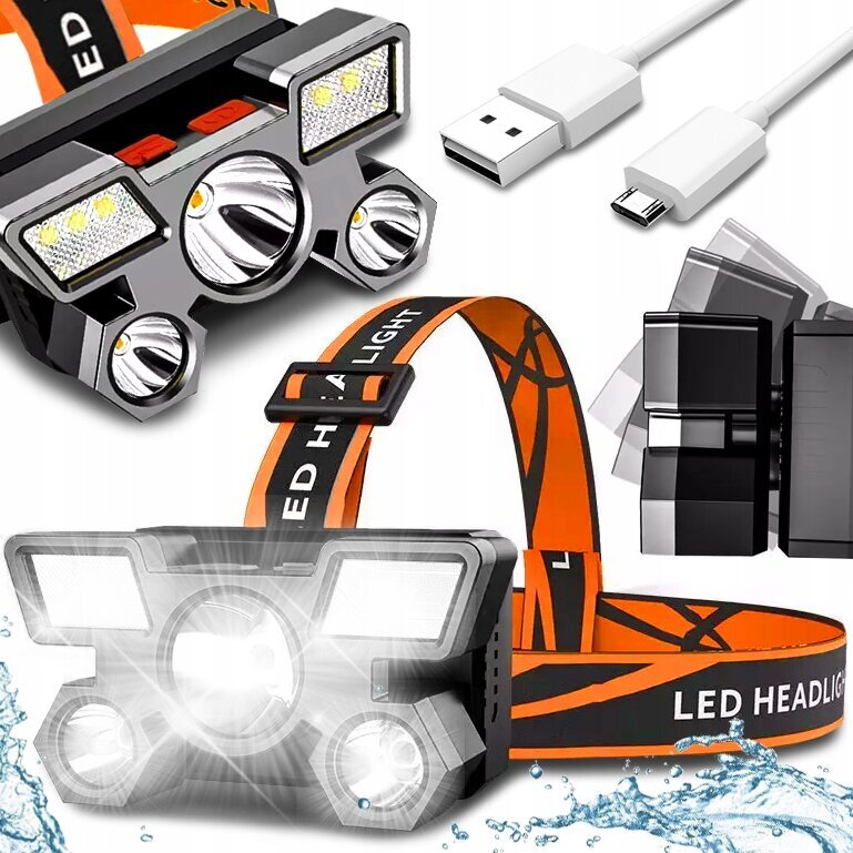 LED Headlight -otsalamppu hinta ja tiedot | Retkilamput | hobbyhall.fi