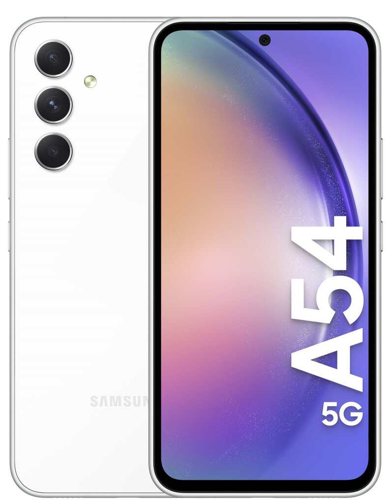 Samsung Galaxy A54 5G 8/128GB White SM-A546BZWCEUB hinta ja tiedot | Matkapuhelimet | hobbyhall.fi