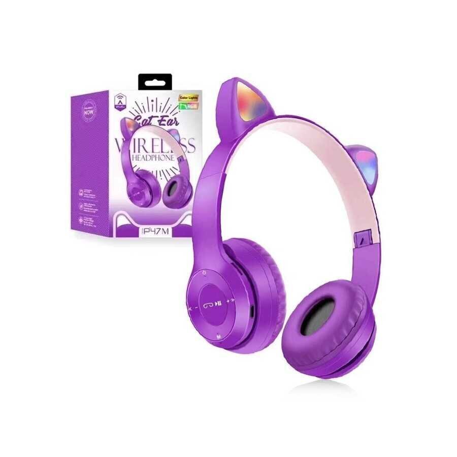 Cat ear -langattomat kuulokkeet, liila hinta ja tiedot | Kuulokkeet | hobbyhall.fi