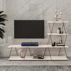 Kalune Design Ilgaz, valkoinen TV-pöytä hinta ja tiedot | TV-tasot | hobbyhall.fi