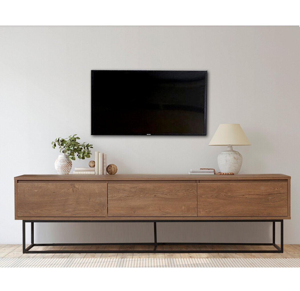 Kalune Design Milo TV-pöytä 180, ruskea hinta ja tiedot | TV-tasot | hobbyhall.fi