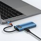 Baseus Gleam 6in1 -sovitin Hpe C - USB Type C hinta ja tiedot | Adapterit | hobbyhall.fi