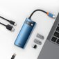 Baseus Gleam 6in1 -sovitin Hpe C - USB Type C hinta ja tiedot | Adapterit | hobbyhall.fi