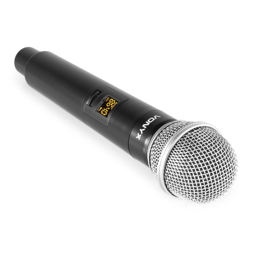 Vonyx WM552 Kaksi langatonta mikrofonia Plug-and-Play UHF hinta ja tiedot | Mikrofonit | hobbyhall.fi
