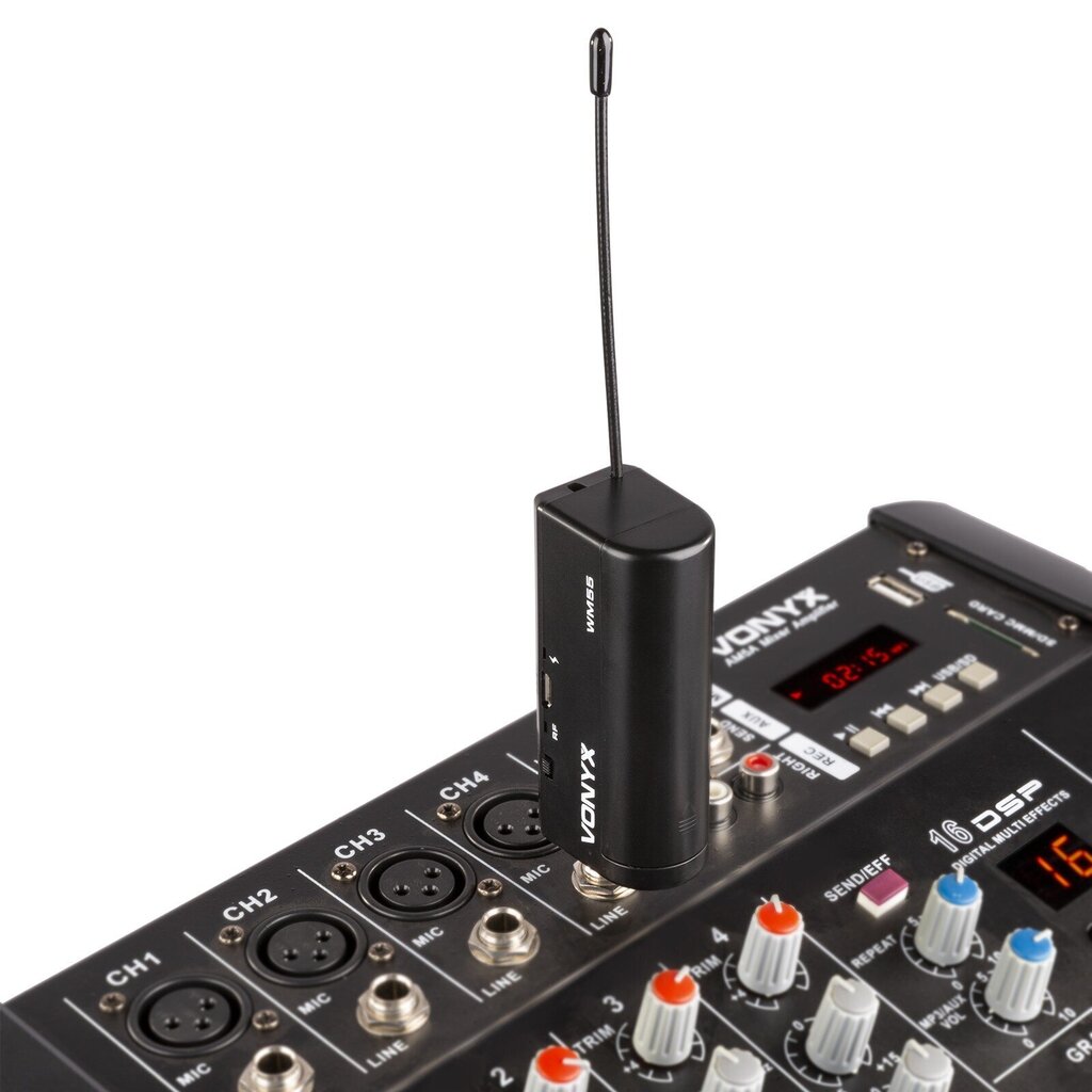 Vonyx WM552 Kaksi langatonta mikrofonia Plug-and-Play UHF hinta ja tiedot | Mikrofonit | hobbyhall.fi