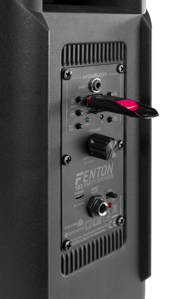 Fenton SBS60 Party Kaiutin 2x 4" BT LED USB hinta ja tiedot | Kaiuttimet | hobbyhall.fi