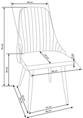 4 tuolin setti K285, beige hinta ja tiedot | Ruokapöydän tuolit | hobbyhall.fi