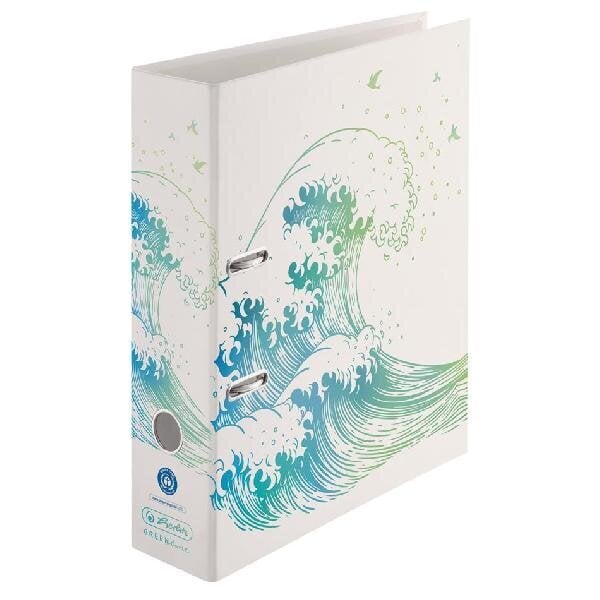 Kansio Herlitz GREENline Wave, A4 8 cm hinta ja tiedot | Toimistotarvikkeet | hobbyhall.fi