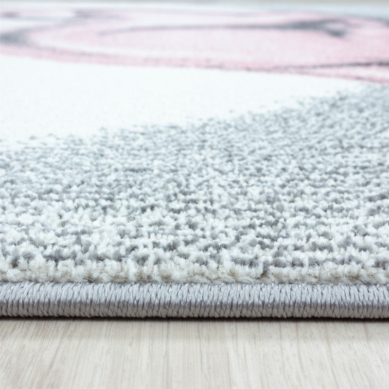Pyöreä matto lastenhuoneeseen Ayyildiz Bambi Pink 0850, 120 x 120 cm hinta ja tiedot | Isot matot | hobbyhall.fi