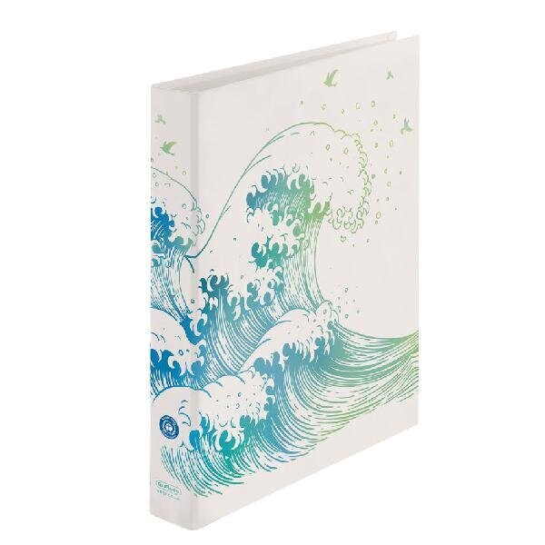 Rengaskansio Herlitz GREENline Wave, A4 25 mm hinta ja tiedot | Toimistotarvikkeet | hobbyhall.fi