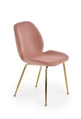 4 tuolin setti Halmar K381, pinkki/kulta hinta ja tiedot | Ruokapöydän tuolit | hobbyhall.fi