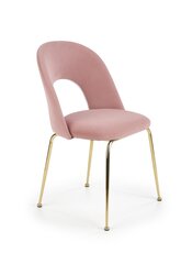4 tuolin setti Halmar K385, vaaleanpunainen/kultainen hinta ja tiedot | Ruokapöydän tuolit | hobbyhall.fi