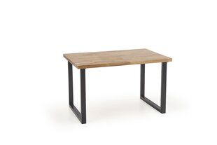Ruokapöytä Halmar Radus 120 cm, ruskea/musta hinta ja tiedot | Ruokapöydät | hobbyhall.fi