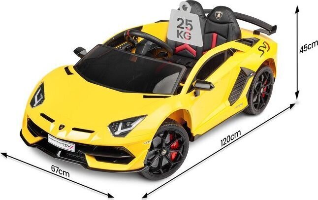 Sähköauto lapsille Toyz Lamborghini, keltainen hinta ja tiedot | Lasten sähköautot | hobbyhall.fi