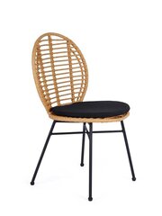 Halmar K472 tuolisetti 2 kpl, ruskea/musta hinta ja tiedot | Ruokapöydän tuolit | hobbyhall.fi