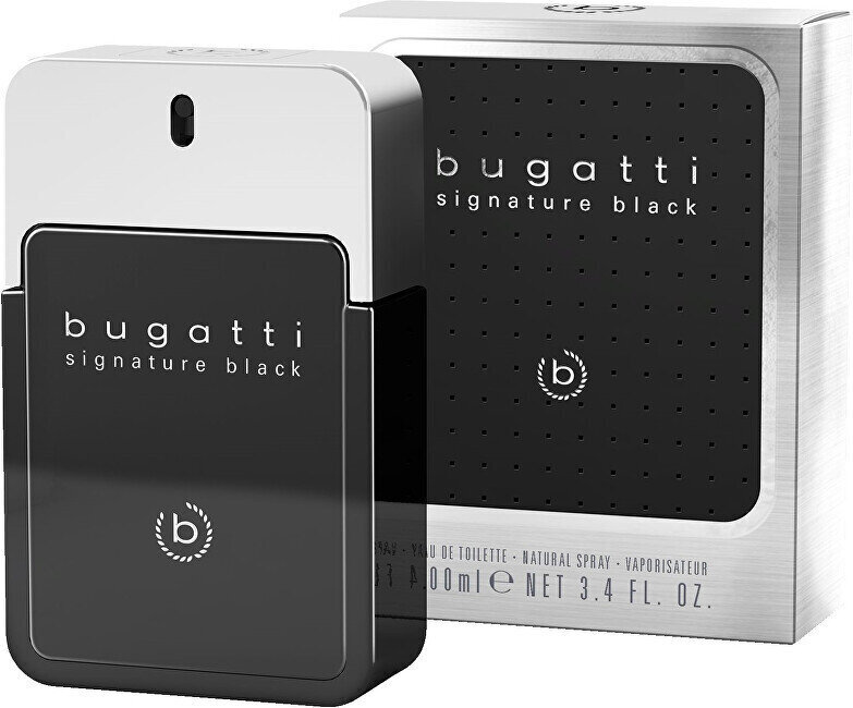 Hajuivesi Bugatti Signature Black, 100 ml hinta ja tiedot | Miesten hajuvedet | hobbyhall.fi