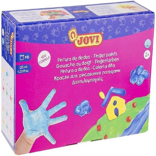 Sormimaalit Jovi 125 ml, 6 kpl / pakkaus hinta ja tiedot | Taide- ja askartelutarvikkeet | hobbyhall.fi