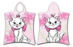 Lasten pyyheponcho Marie Cat Pink Flower, 50x115 cm hinta ja tiedot | Pyyhkeet | hobbyhall.fi