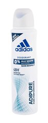 Adidas Adipure deodorantti naisille 150 ml. hinta ja tiedot | Adidas Hajuvedet ja kosmetiikka | hobbyhall.fi