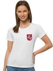 Naisten valkoinen T-paita HERBAS hinta ja tiedot | Naisten T-paidat | hobbyhall.fi