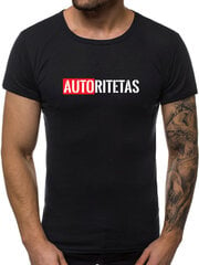 Miesten musta T-paita Authority hinta ja tiedot | Miesten T-paidat | hobbyhall.fi
