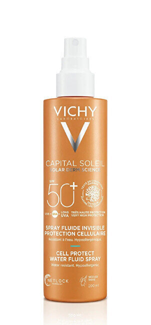 Vichy SPF 50+ Capital Soleil vedenkestävä aurinkosuihke, 200 ml hinta ja tiedot | Aurinkovoiteet | hobbyhall.fi