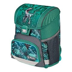 Herlitz koululaukku Loop Plus - Green Rex, 16 l hinta ja tiedot | Herlitz Koulutarvikkeet | hobbyhall.fi