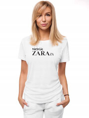 Naisten valkoinen T-paita Zaraza hinta ja tiedot | Naisten T-paidat | hobbyhall.fi