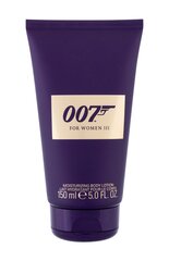 Vartalovoide James Bond 007 For Woman III naisille 150 ml. hinta ja tiedot | Naisten ihonhoito | hobbyhall.fi